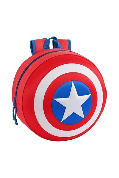 Noctiluca Children's backpack, Captain America shield pattern, 31x31x10 cm