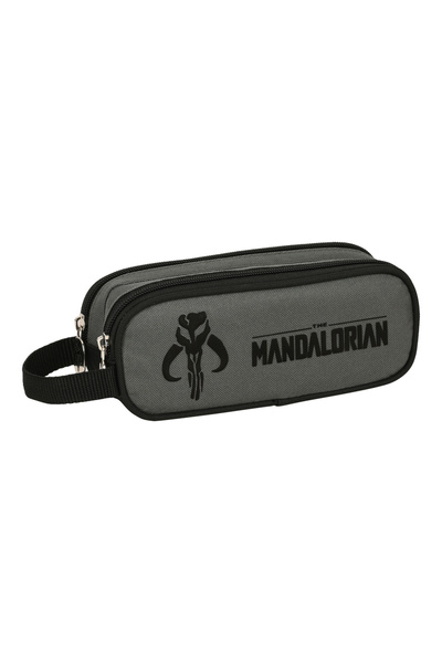 Scottex Penar școlar, The Mandalorian, negru gri, 21 x 8 x 6 cm