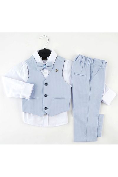 Mc Emirix Kids Wear Striped 3 Button Vest