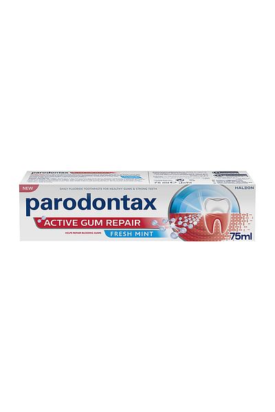 Pepsodent معجون أسنان بارودونتاكس أكتيف لإصلاح اللثة بنكهة النعناع المنعش 75 مل