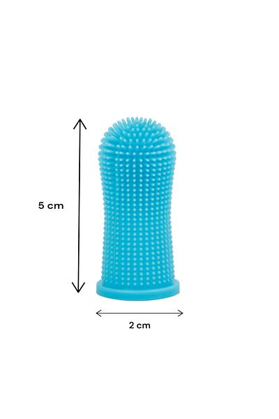 tzachebot Periuta de dinti pentru animale de companie, Tzachebot ®,Silicon, albastru