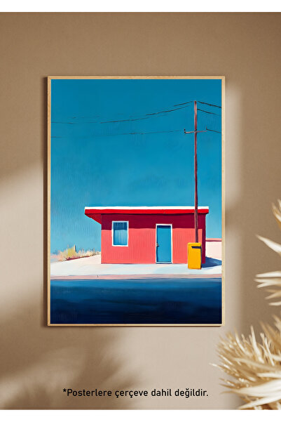 One Little Happiness ALONE HOUSE Αφίσα Αισθητική Αφίσα Τοίχου , Αφίσα χωρίς π...