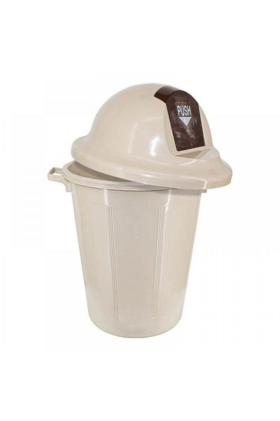 Living 85L Swing-Top Plastic Trash Bin – Large Covered Waste Can for Indoor & Outdoor Use