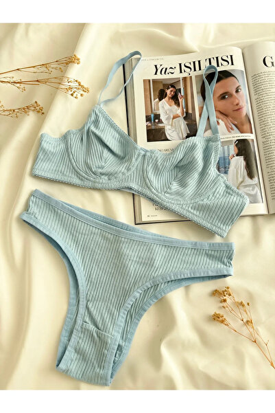 dem merys 3 Piece Colorful Balence Cotton Camisole Set