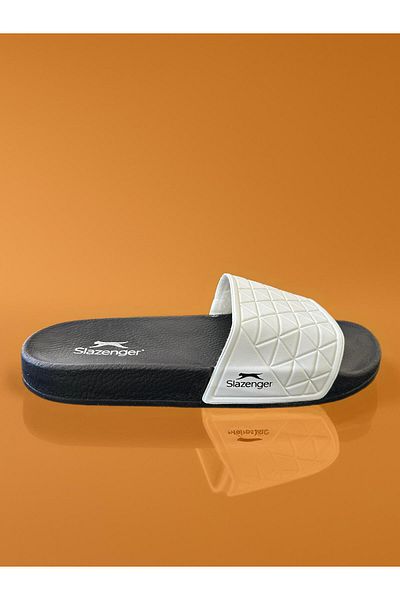 Slazenger Unisex Seaside Beach Slippers White-Black