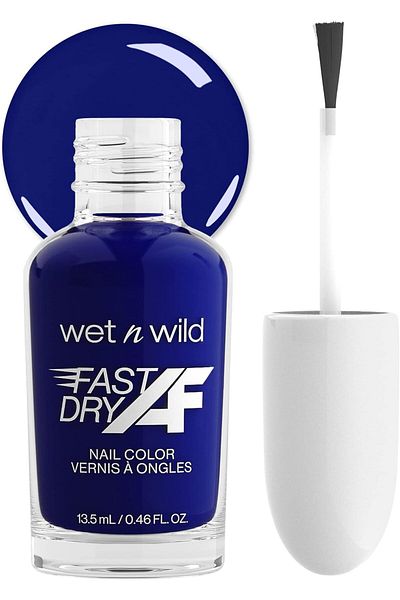 WET N WİLD Fast Dry AF Nail Color Dark Blue Putting on Airs
