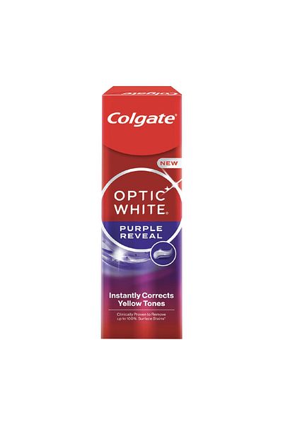 Colgate Optic White Purple Reveal Toothpaste 2 x 75 ml