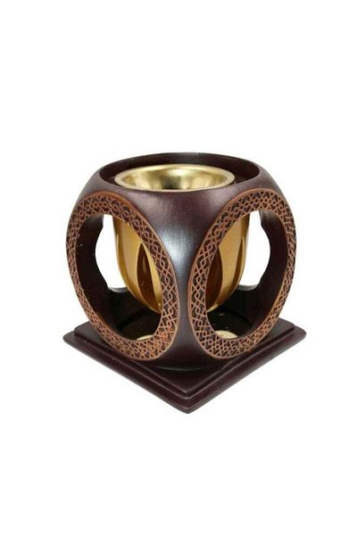 Generic Intense Oud Calligraphy Style Closed Incense Burner