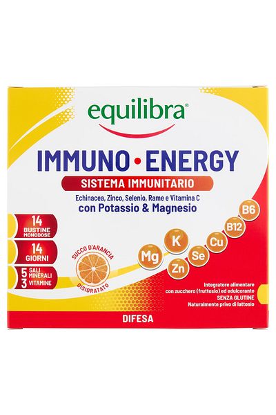 Equilibra Immuno-Energy, Immunity and Energy Supplement, 14 Sachets, Equilibra