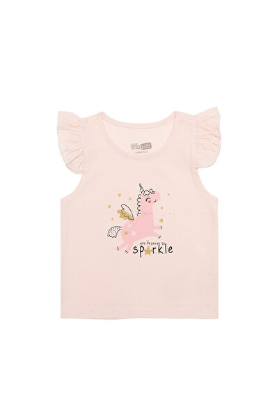 ebebek Hello Baby Hellobaby Basic Girl Angel Unicorn Printed Undershirt T-Shirt Baby Girl