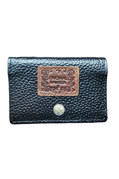 OEM Stash Original Kavatza Black Portable Pocket Ashtray Natural Leather