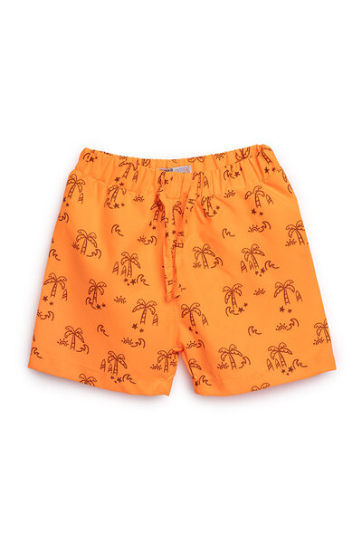 ebebek Hello Baby HelloBaby Erkek Bebek UV Koruma Şort Mayo Palmiye Desen İpl...