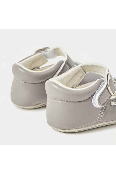 giggles Bead Embellished Booties with Buckle Closure