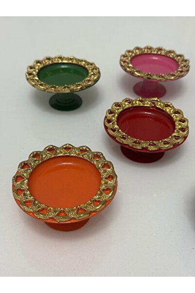 SEVA ÇELİK 6 Pieces Colorful Macaron Holder Frame Model Colorful Coffee so Delight Holder