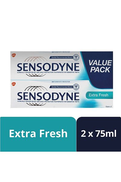 Sensodyne Extra Fresh Toothpaste Value Pack 2 x 75 ml