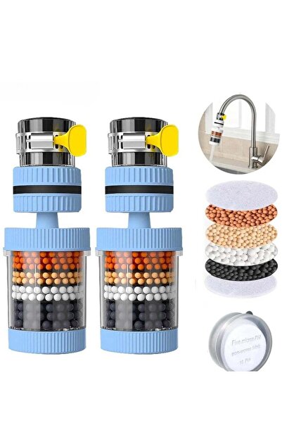 Bonjour فلتر مياه صنبور مكون من قطعتين - نظام ترشيح صنبور دوار بزاوية 360 درج...