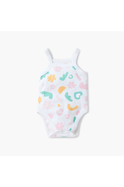 Juniors Printed Strappy Bodysuit - Set of 3