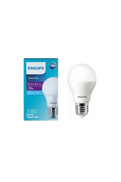 Philips 8,5W LED AMPUL E27 6500K
