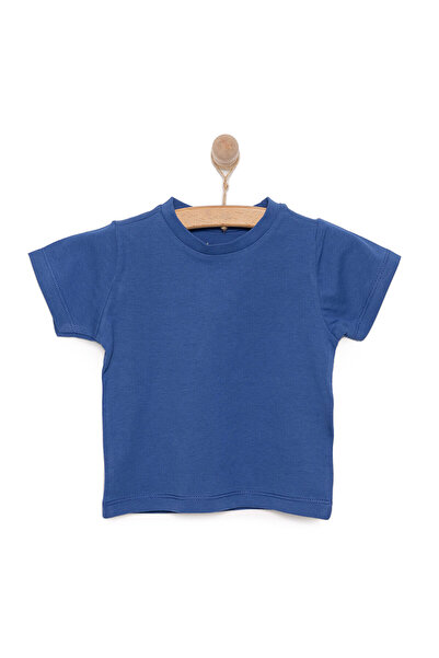 ebebek Hello Baby Hellobaby Baby Boy Basic T-Shirt Crew Neck Short Sleeve Saks