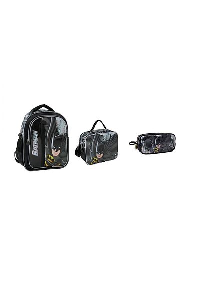 Batman School Bag Set with Cape (3 Pieces)