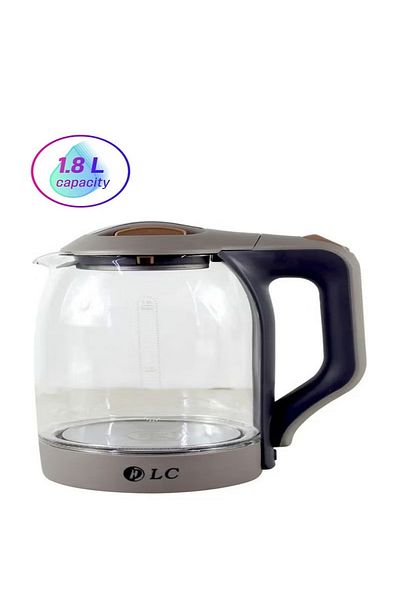 DLC Electric Kettle 1.8 L 1800 W 38119 Grey/Brown/Clear