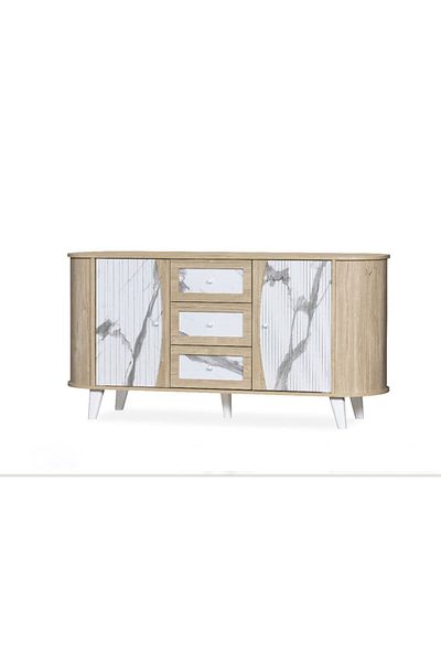 DEC9 Buffet cabinet with a unique design and modern colors