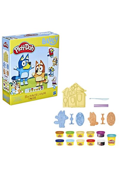 Moschino Hasbro Bluey Playdough Set, 11 Colors, Multicolor