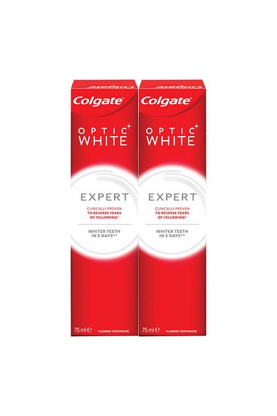 Colgate Expert Optic White Toothpaste 2 x 75 ml
