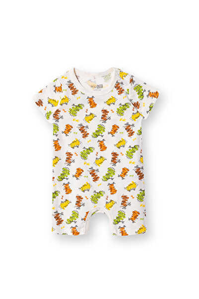 ebebek Hello Baby HelloBaby Erkek Bebek Kısa Tulum Çıtçıtlı Bisiklet Yaka Kıs...