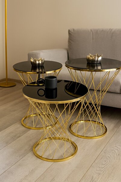 BKLİFE Pota Zigon Gold Metal 4 Mm Kırılmaz Temperli Siyah Cam