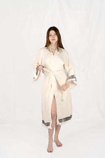 Befera Design Муслін кімоно 100% бавовна з духовним принтом, халат-кафтан, ранковий халат