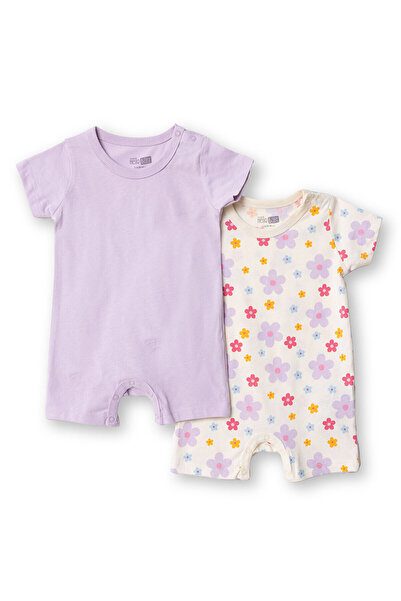 ebebek Hello Baby HelloBaby Yenidoğan Kız 2li Kısa Tulum Kız Bebek