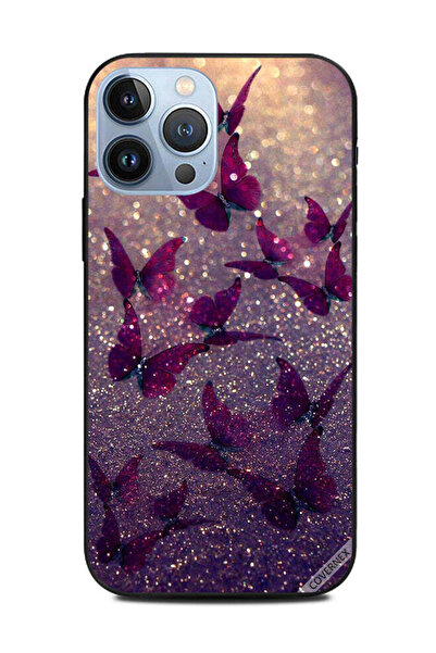 Covernex غطاء حماية لهاتف Apple iPhone 13 Pro Max بنقشة فراشات لامعة