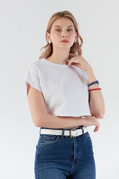 Fulla Moda Βασικό T-Shirt με μανίκια με νυχτερίδα