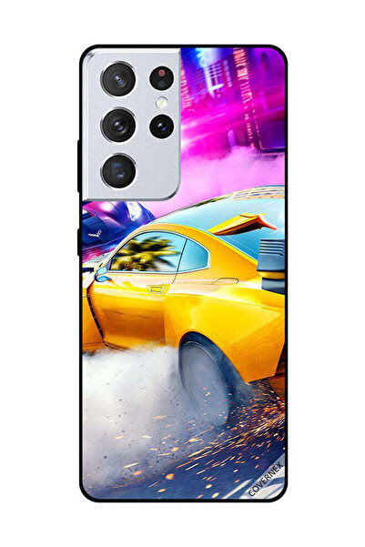 Covernex غطاء حماية لهاتف سامسونج جالاكسي S21 ألترا - سيارة صفراء