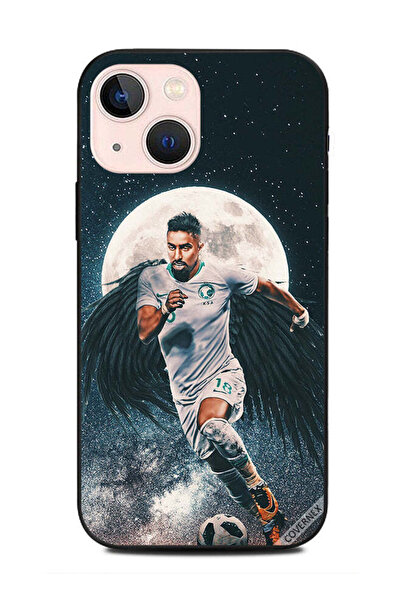 Covernex غطاء حماية لهاتف آبل آيفون 13 ميني سالم الدوسري يحمل كرة قدم
