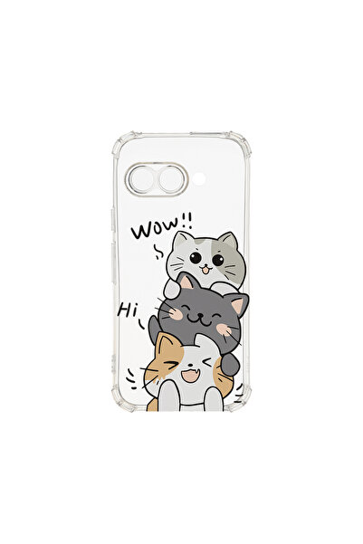 bestcase ® Carcasă antișoc pentru Google Pixel 9a, Cat Wow, 1925008 AS 1855