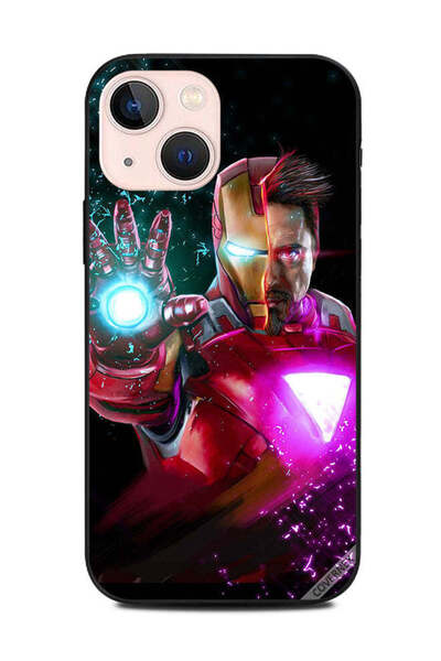 Covernex غطاء حماية لهاتف Apple iPhone 13 Mini Iron Man نصف الوجه مغطى
