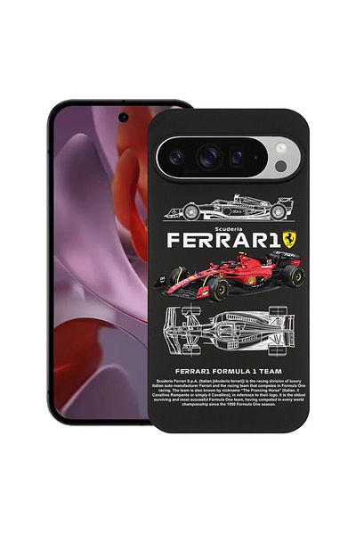 bestcase ® Slim Silicon Case For Google Pixel 10 / Pixel 10 Pro, Ferrari Scuderia, 2030992 B 1861