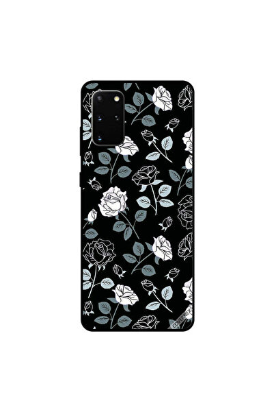 Covernex غطاء حماية لهاتف سامسونج جالكسي S20 بلس بنقشة زهور بالأبيض والأسود