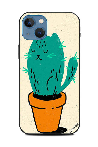 Covernex غطاء حماية لهاتف Apple iPhone 13 - قطة الصبار