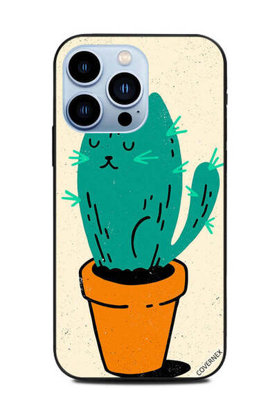 Covernex غطاء حماية لهاتف Apple iPhone 13 Pro - قطة الصبار