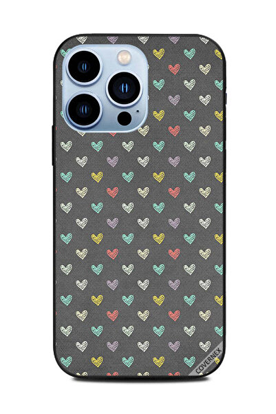 Covernex غطاء حماية لهاتف أبل آيفون 13 برو - قلوب ملونة
