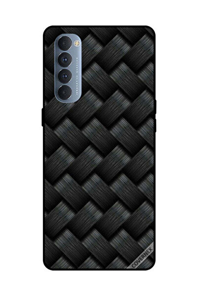 Covernex غطاء حماية لهاتف Oppo Reno 4 Pro بنمط خطوط سوداء