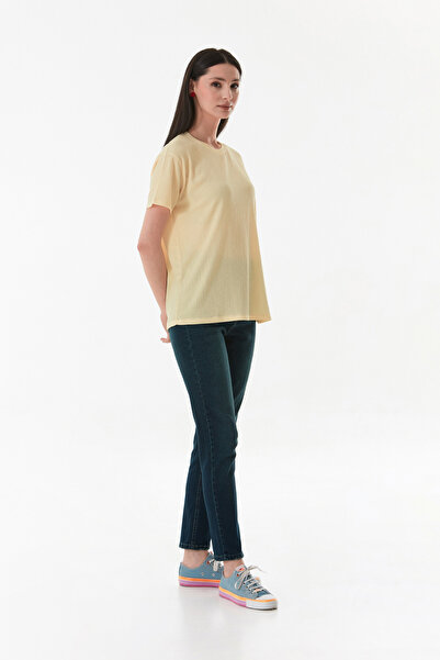 Fulla Moda Μπλουζάκι από ύφασμα με κέντημα καρδιά