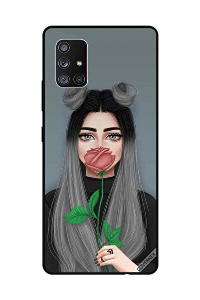 Covernex Protective Case Cover For Samsung Galaxy A71 Cute Girl Hide Mouth On...
