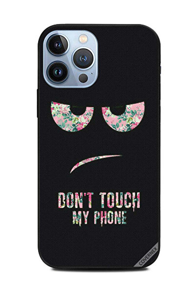 Covernex غطاء حماية لهاتف Apple iPhone 13 Pro Max مطبوع عليه عبارة "لا تلمس ه...