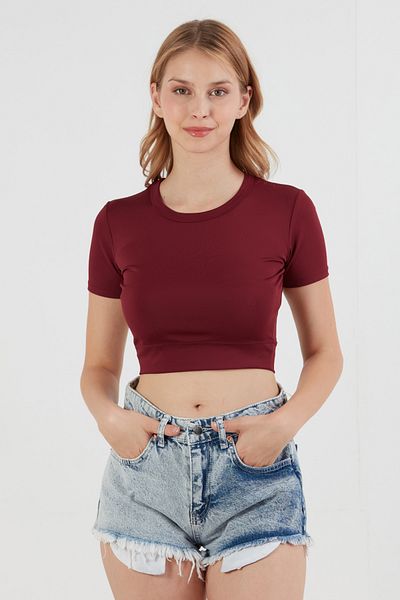 Fulla Moda Tricou de bază cu decolteu