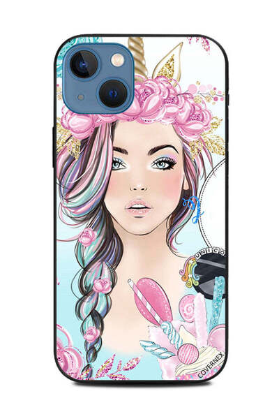 Covernex غطاء حماية لهاتف Apple iPhone 13 - فتاة يونيكورن