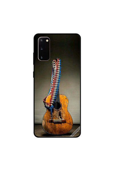 Covernex غطاء حماية لهاتف Samsung Galaxy S20 بتصميم جيتار قديم عتيق